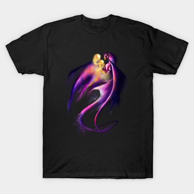 Nebula Dragon T-Shirt by DragonNoodles